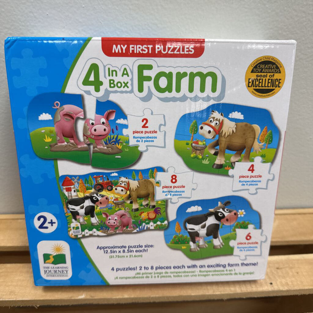 The Learning Journey My First Puzzles 4 In A Box Farm