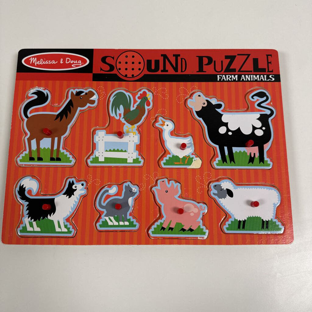 Melissa & Doug Farm Animals Sound Puzzle