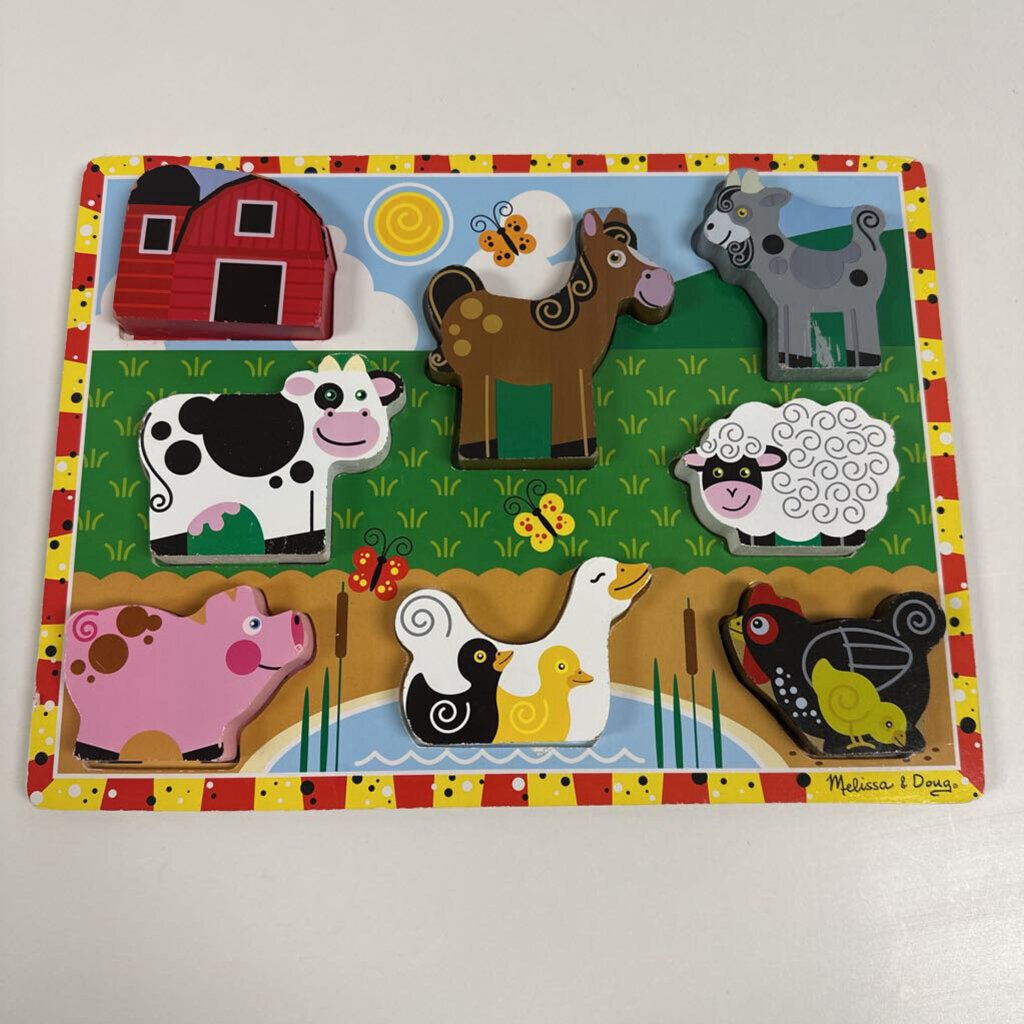 Melissa & Doug Farm Animals Chunky Puzzle