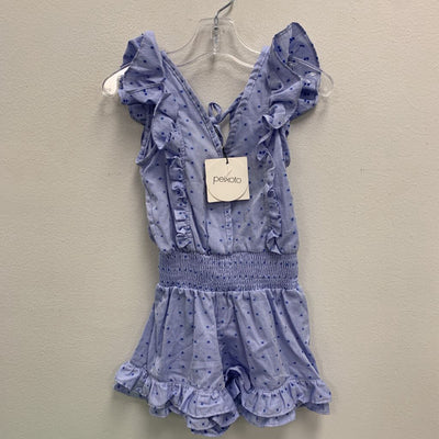 2-4: Little Peixoto Raja Blue Dot Romper NWT