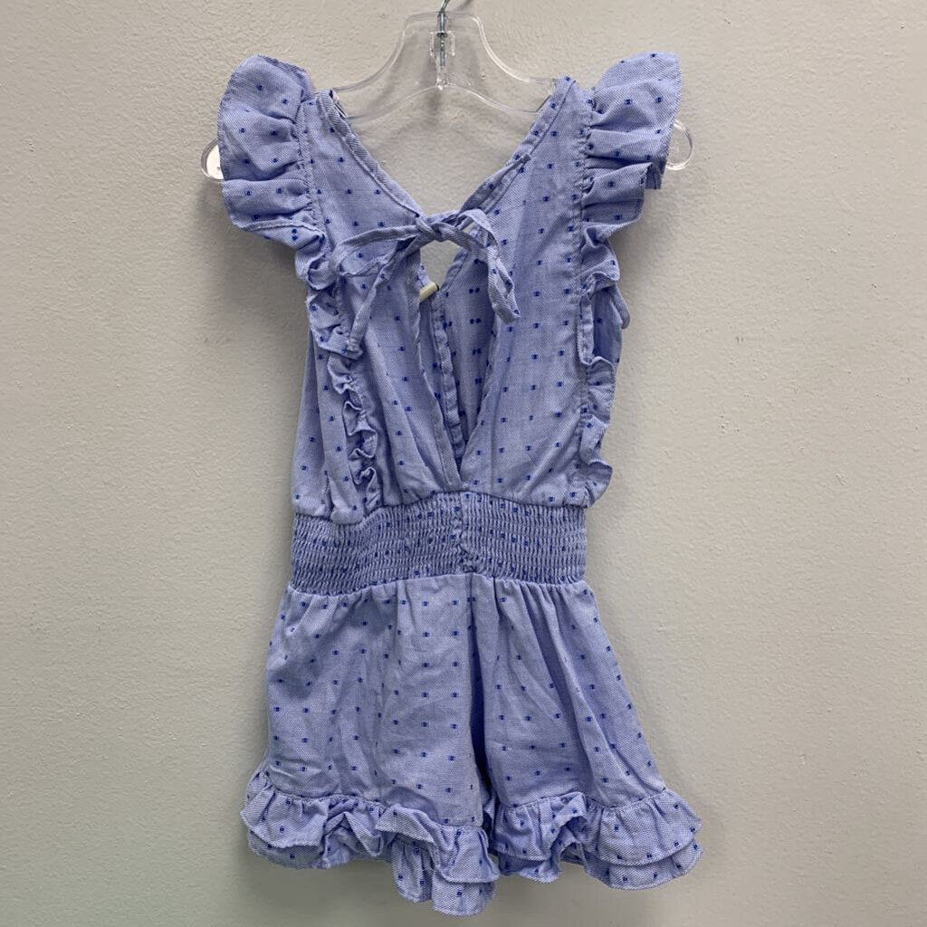 2-4: Little Peixoto Raja Blue Dot Romper NWT