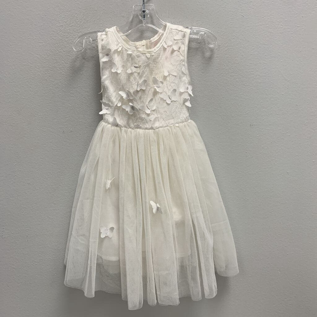 12M: Popatu 3D Butterfly Dress w/ Tulle Skirt