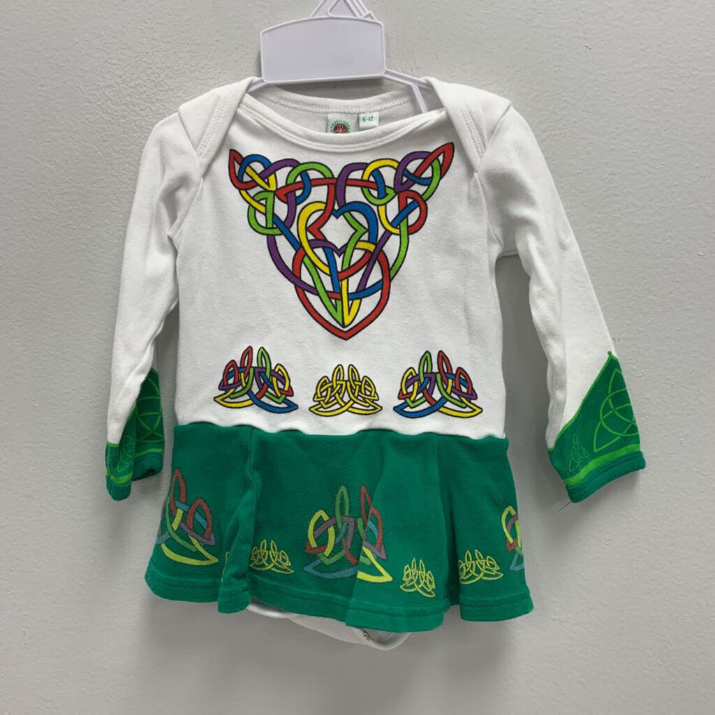 6-12M: Traditional Craft Wear Skirted Bodysuit