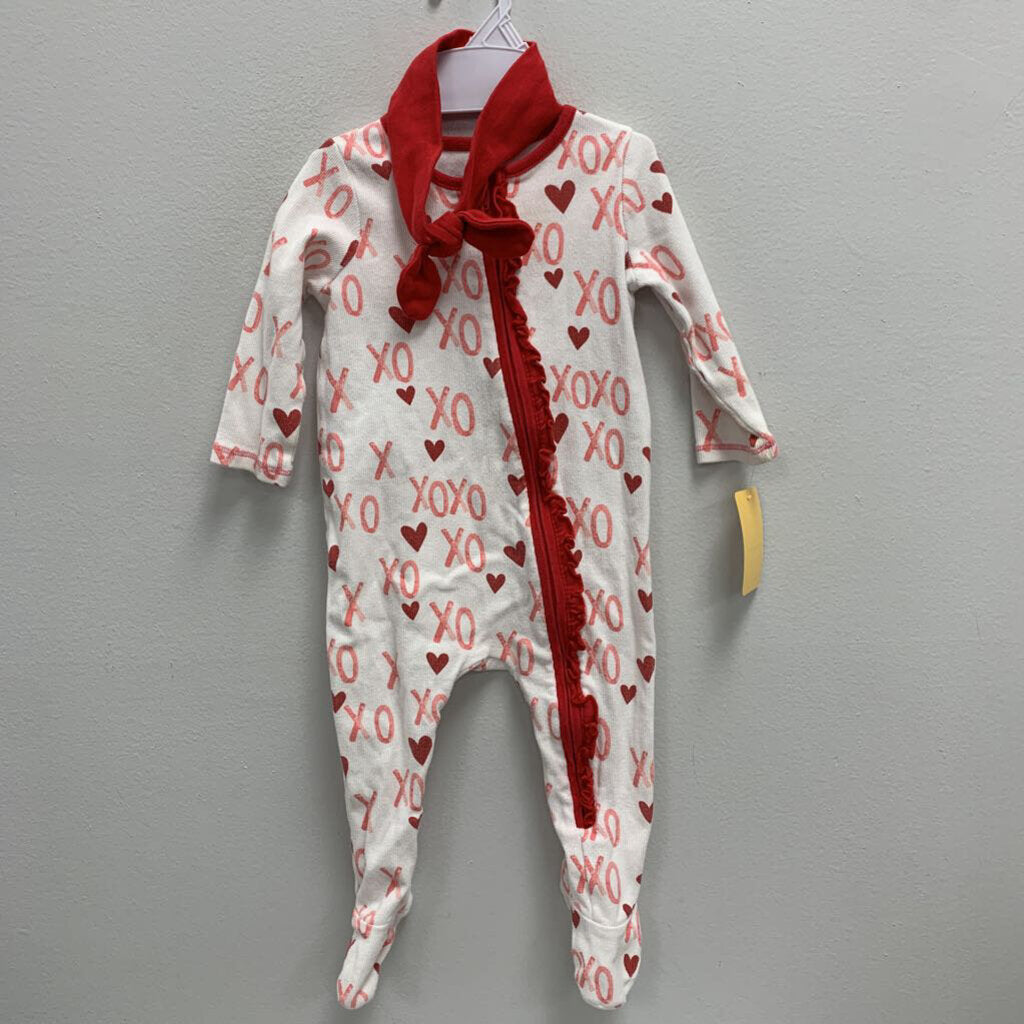 6-9M: Mudpie XO Heart Pajamas