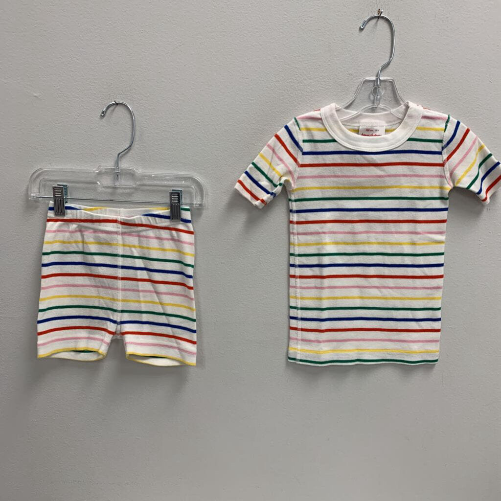 4: Hanna Andersson striped shortie pajama set