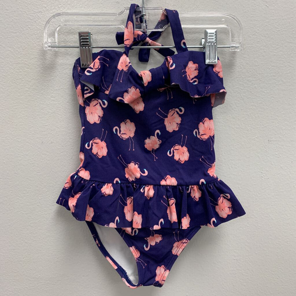 3: Janie and Jack Flamingo Ruffle Halter Swimsuit