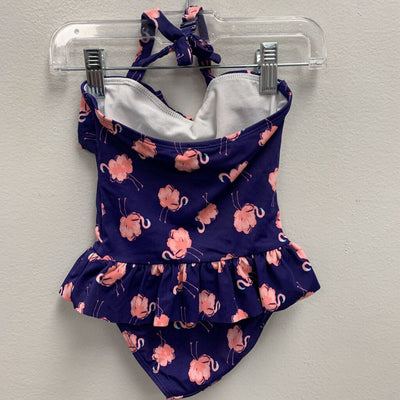 3: Janie and Jack Flamingo Ruffle Halter Swimsuit