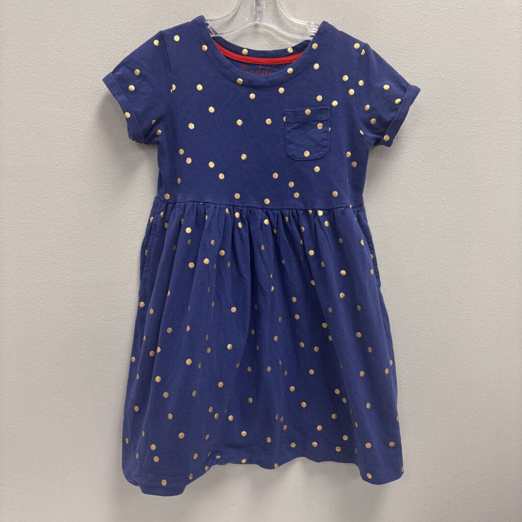 7/8: Mini Boden Polka Dot Pocket Dress