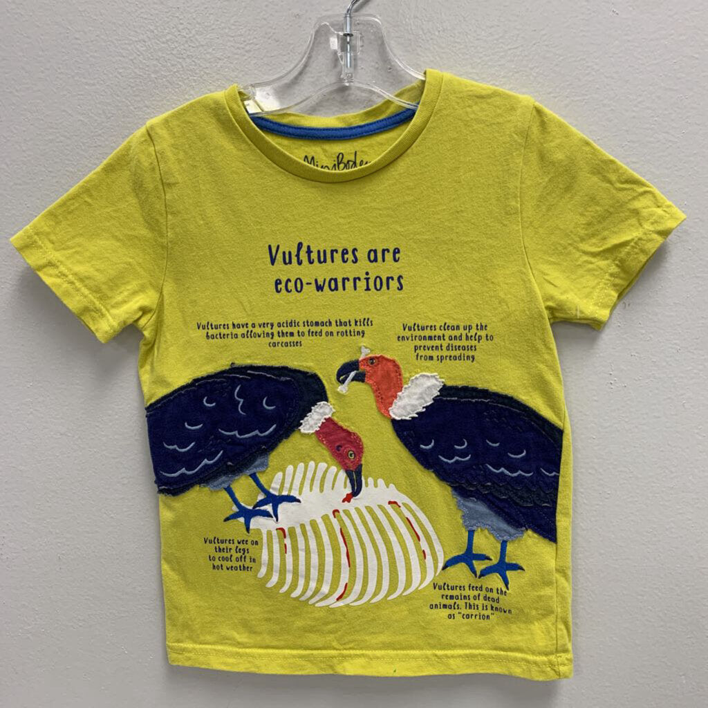 4-5Y: Mini Boden Vultures Applique T-Shirt