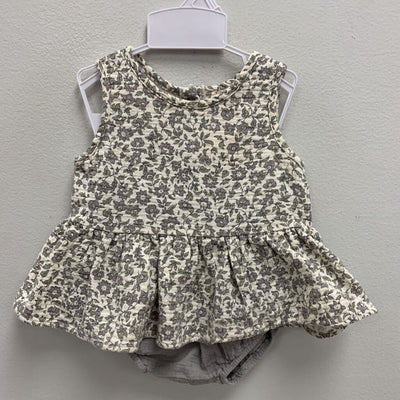 18-24M: Quincy Mae floral top + diaper cover