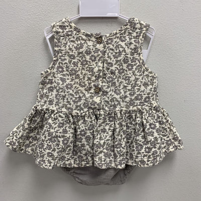 18-24M: Quincy Mae floral top + diaper cover