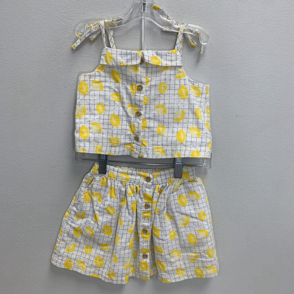 24M: Gingersnaps lemons print summer top + skirt