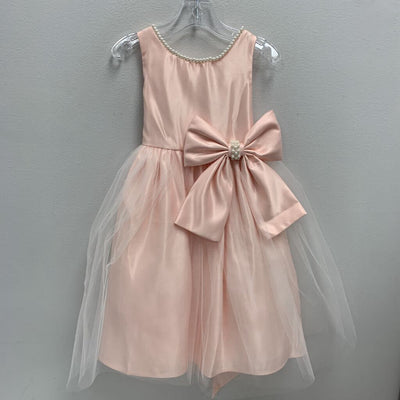 3: Sweet Kids satin + pearl special occasion dress NWT AS IS