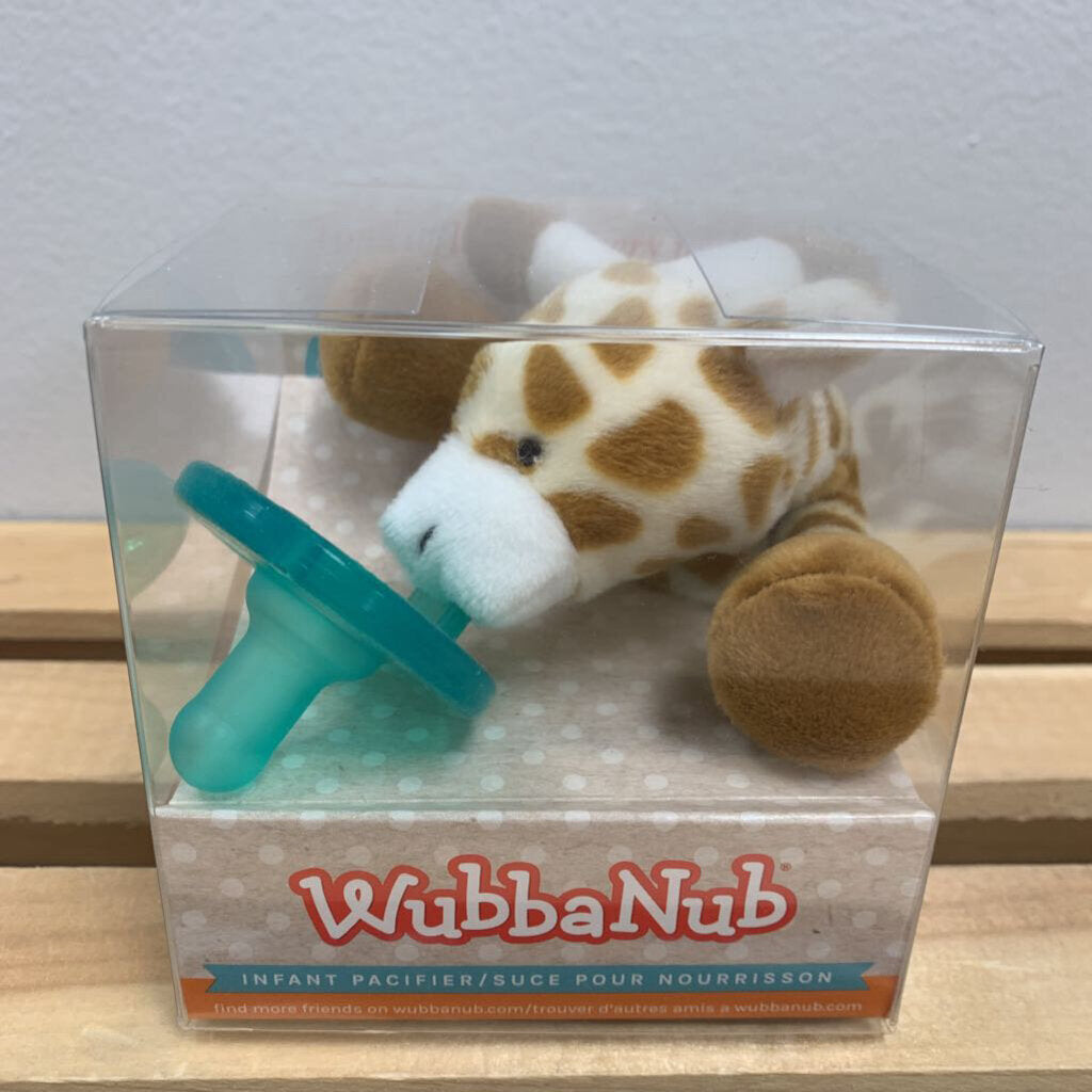 WubbaNub Infant Pacifer Giraffe NIB