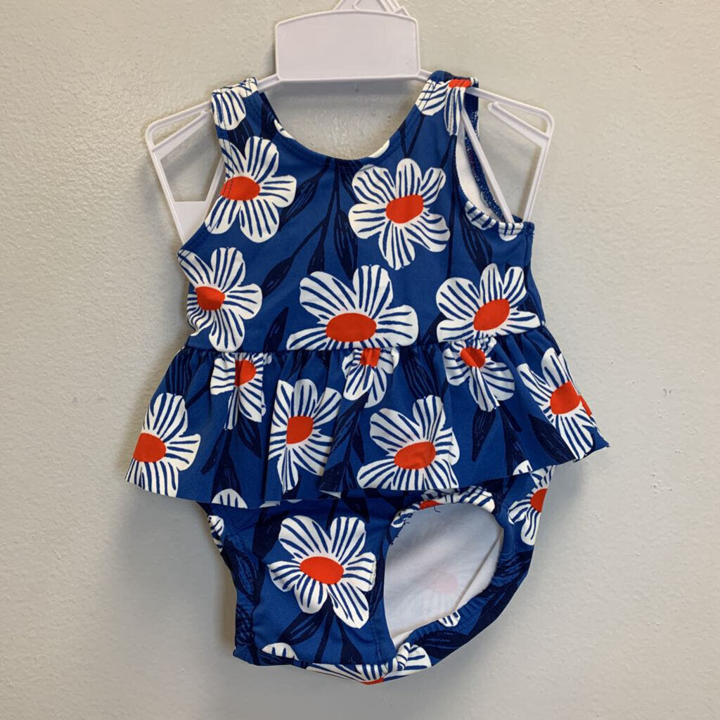 3-6M: Floral 2 pc Swimsuit