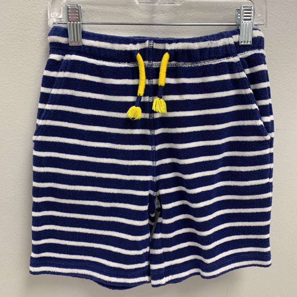 6Y: Striped Terry Drawstring Shorts