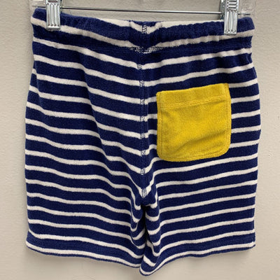 6Y: Striped Terry Drawstring Shorts