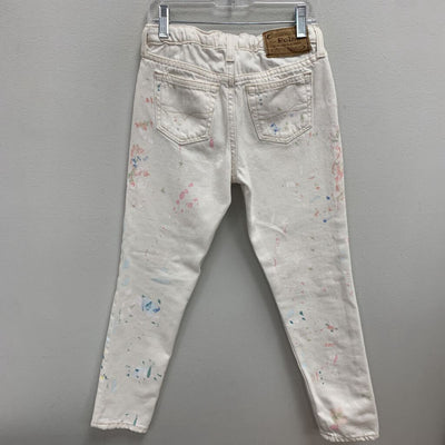 8: Paint Splatter Denim w/ adjustable waist