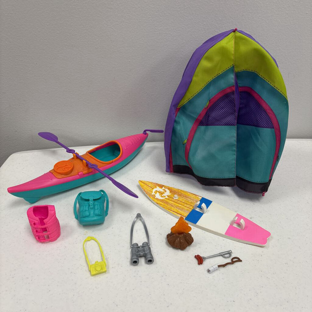 Team Stacie Camping Doll Playset as shown