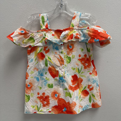 6-12M: floral cold shoulder dress