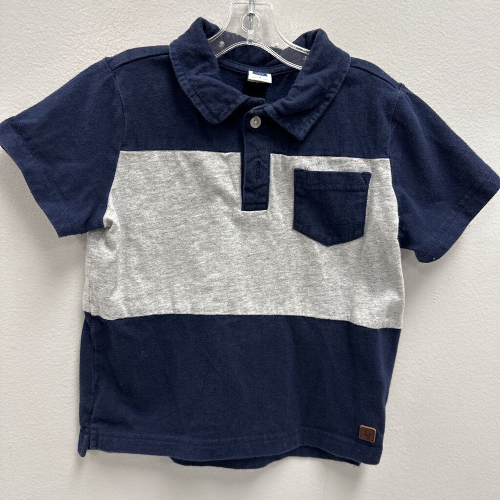 4: color block polo