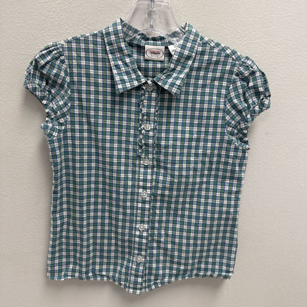 6: plaid puff sleeve top