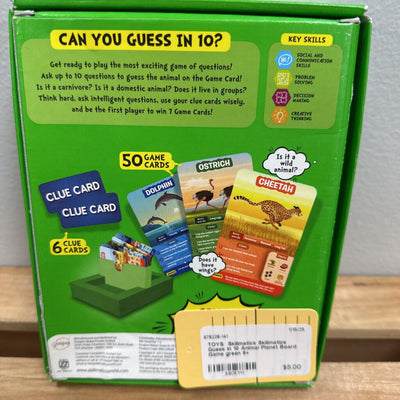 Skillmatics Guess In 10 Animal Planet Board Game