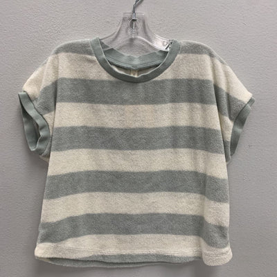 2-3Y: Striped Terry Top