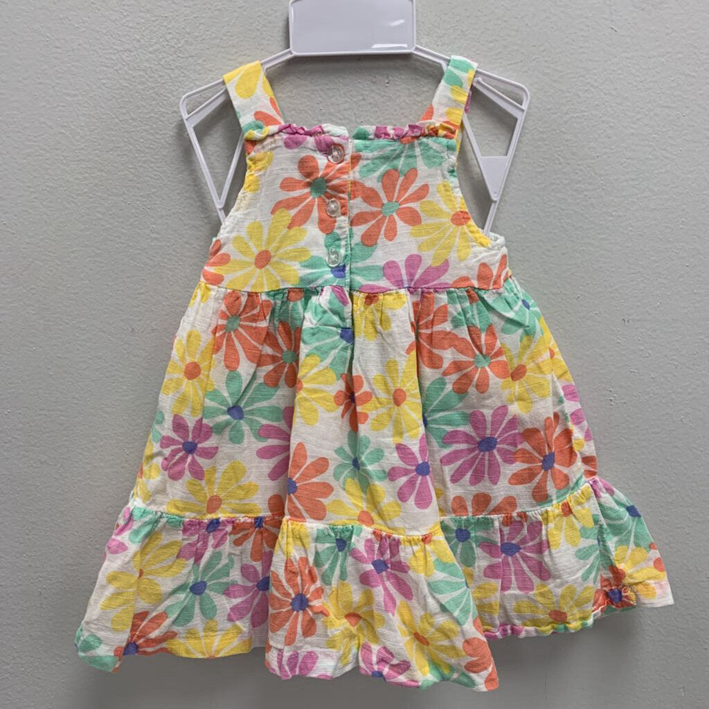 12M: floral print sundress & diaper cover