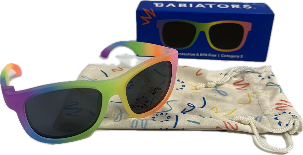 Navigator Sunglasses - Rainbow w/ Smoke Lens (0-2Y)