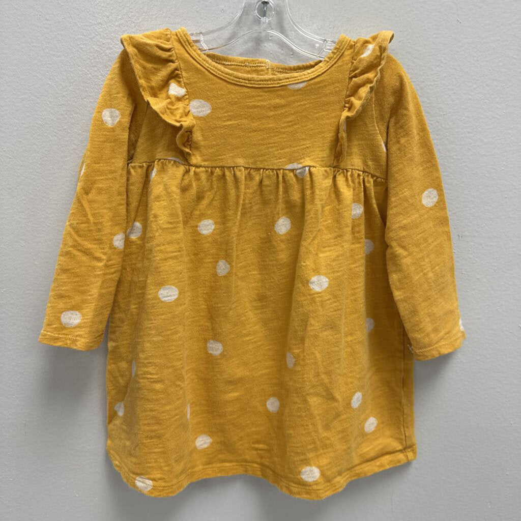 24M: polka dot ruffle bib dress