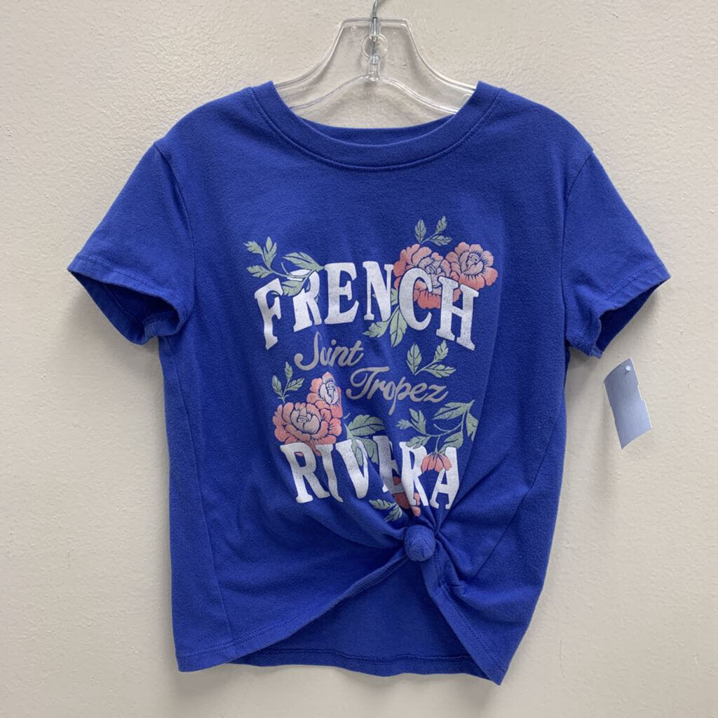 5-6: french riviera graphic tie waist t-shirt