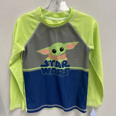 3T: Star Wars print rash guard top & swimsuit