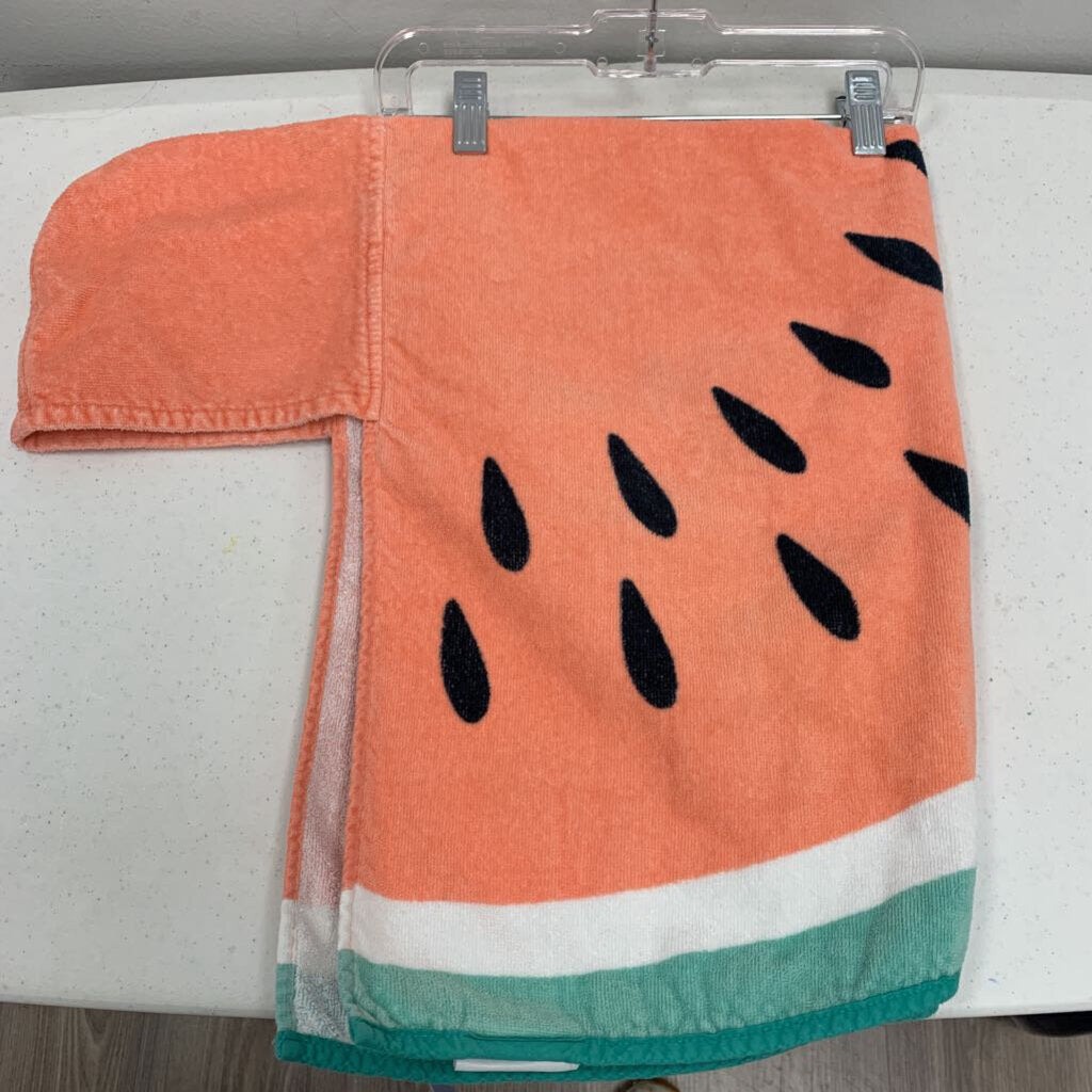 Watermelon Baby Beach Hooded Towel 23 x 38 in