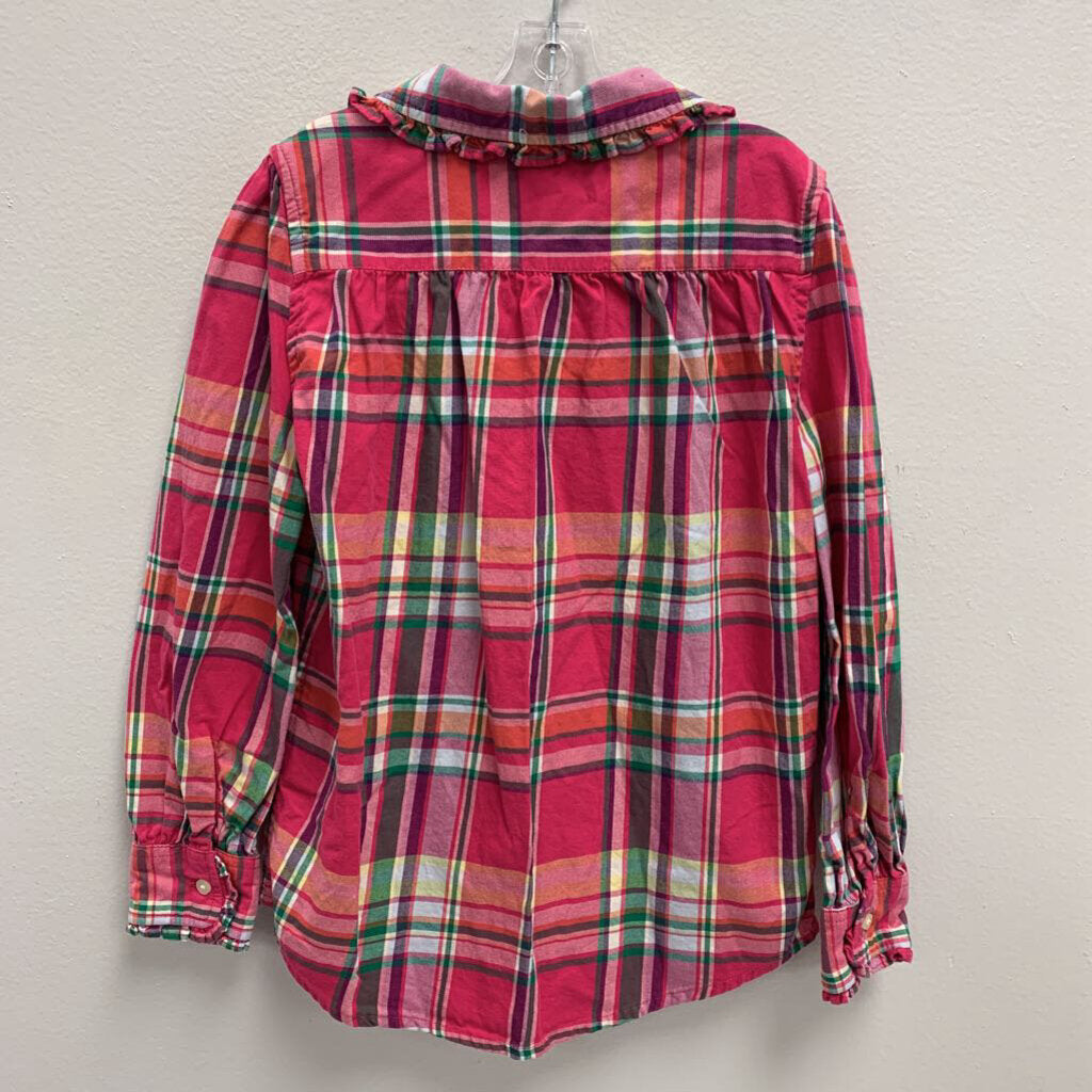 6X: Plaid Button-Up Shirt