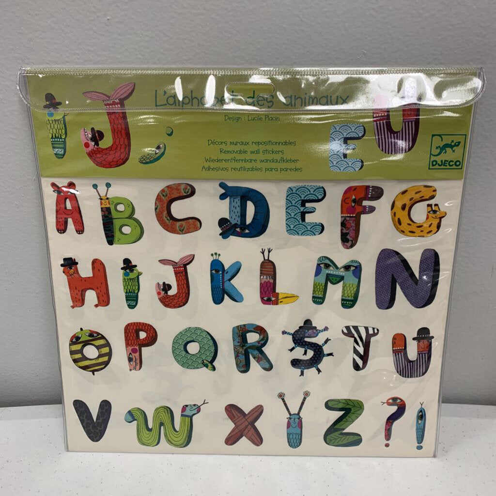 Alphabet Animal Stickers 112 ( NWT)