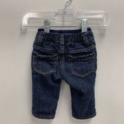 0-3M: Fleece Lined Pull-On Denim