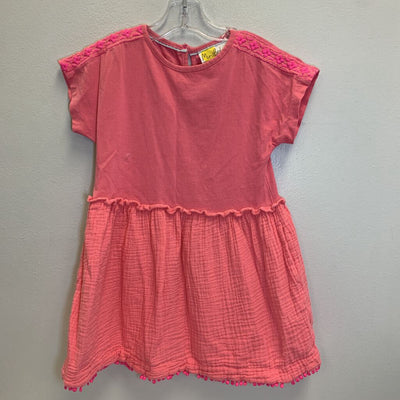 4-5Y: Play Dress w/ Embroidered Detail AS IS stain