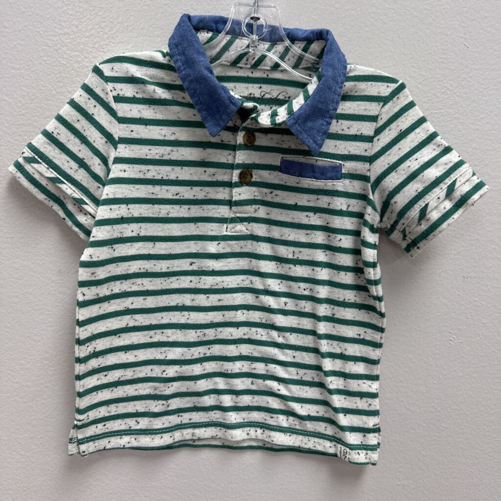 12M: Striped Polo Shirt