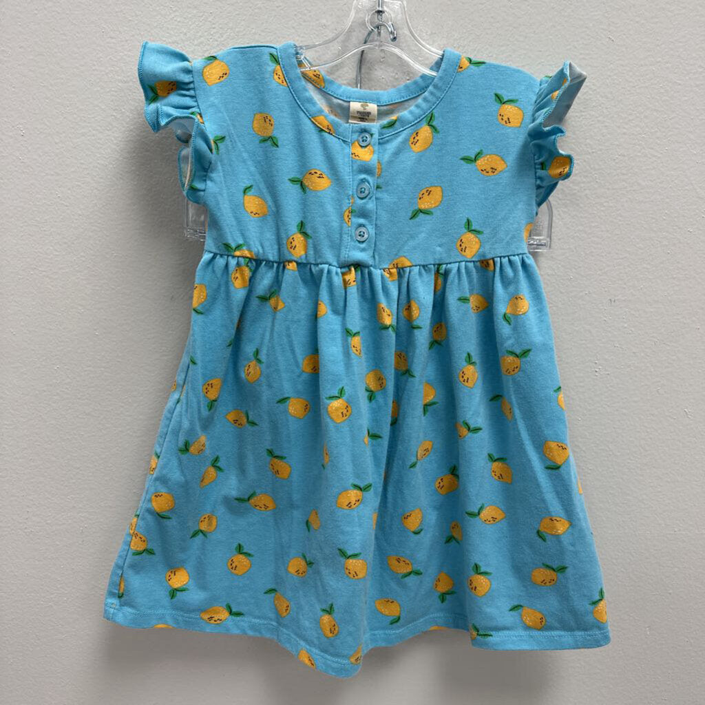 18M: Lemon Print Summer Dress + Diaper Cover