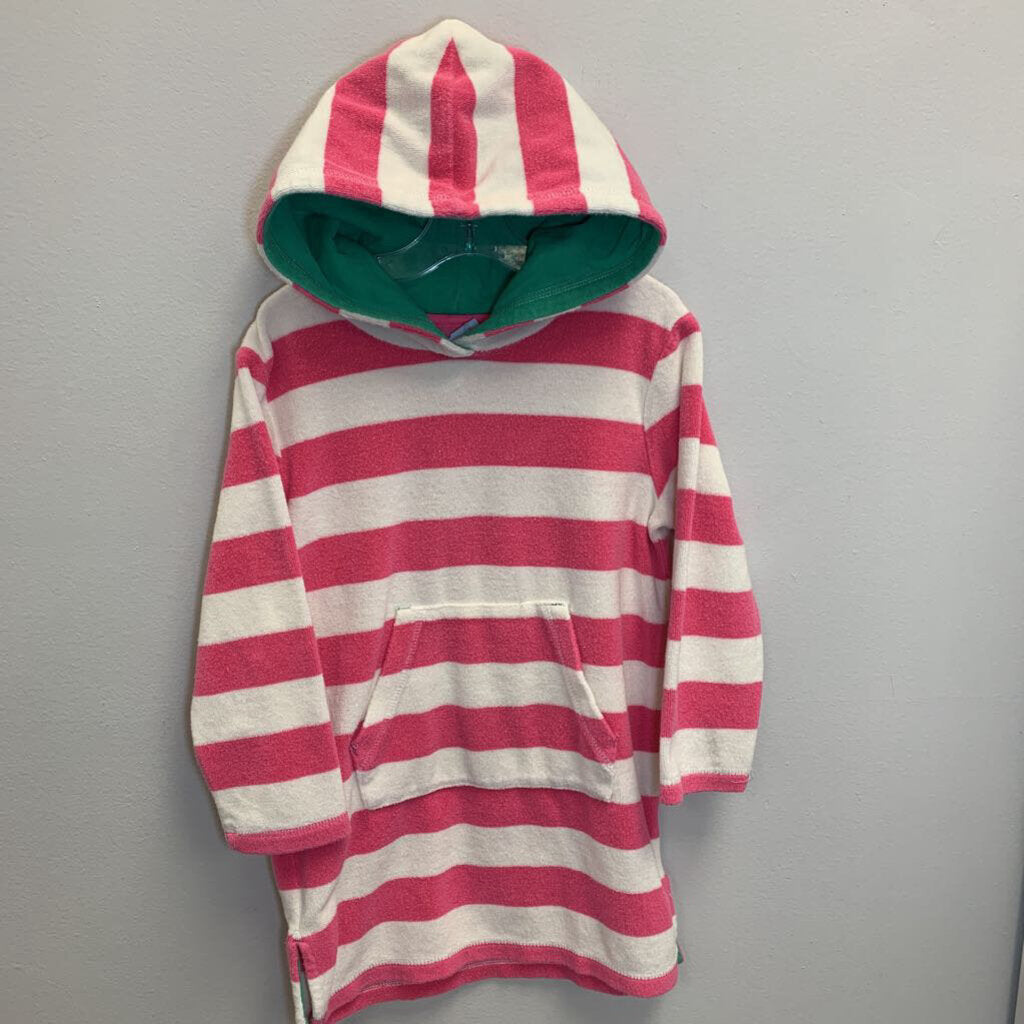 6-7: Striped Hooded Terry Coverup