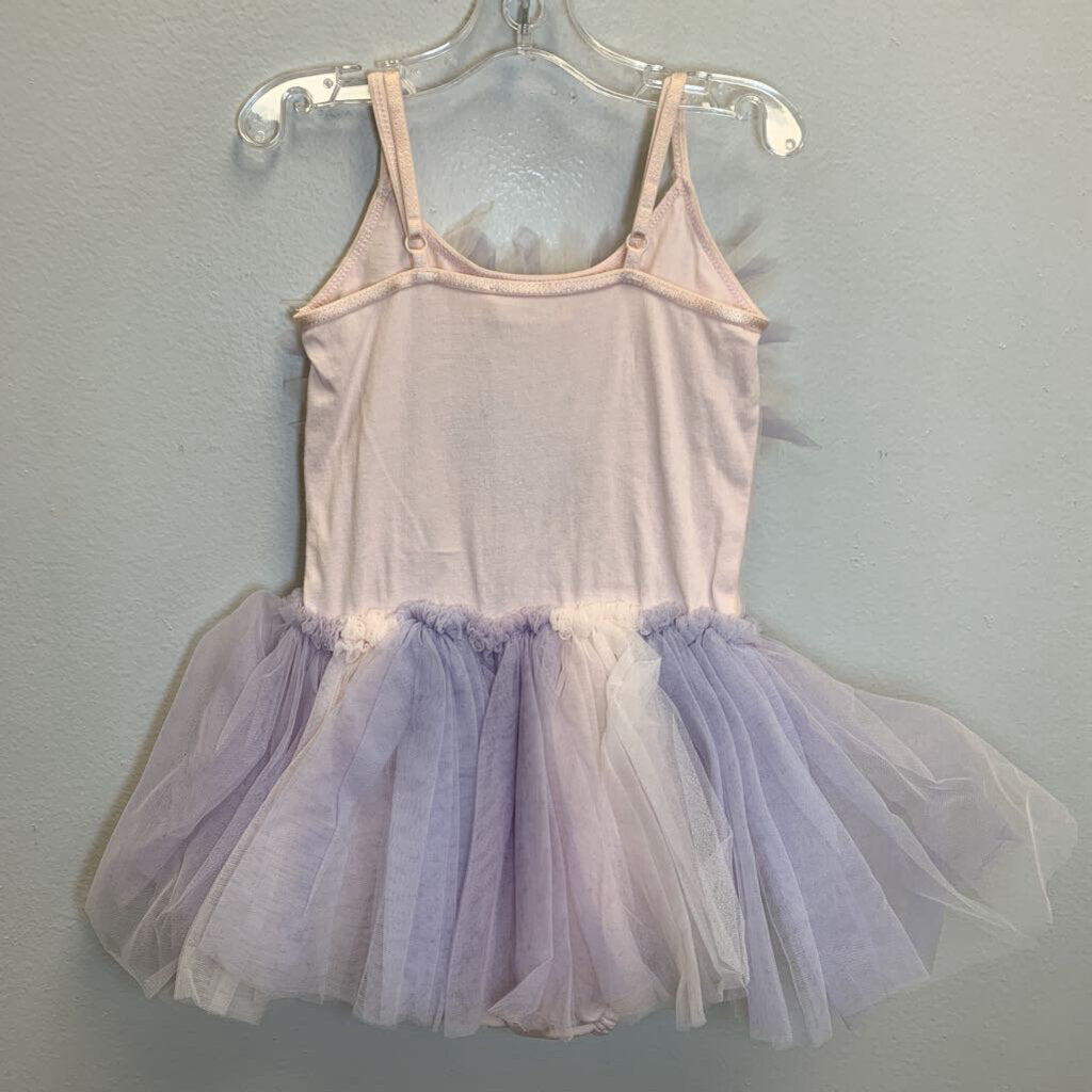 18-24M: Sequin + Tulle Skirted Bodysuit w/ Adjustable Straps