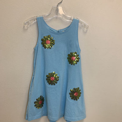 2T: Sequin Flower Swing Dress w/ Pockets