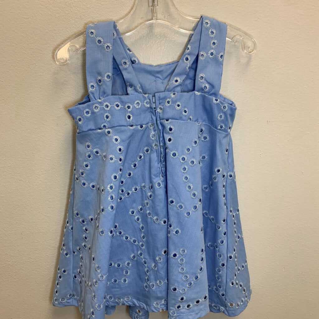 3T: Bow Dress w/ Embroidered Detail