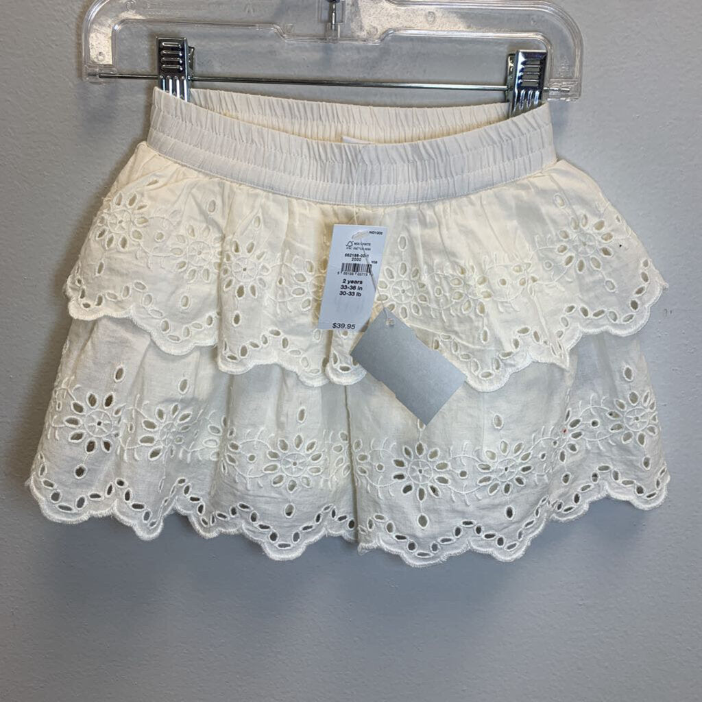 2: Tiered Eyelet Skirt NWT