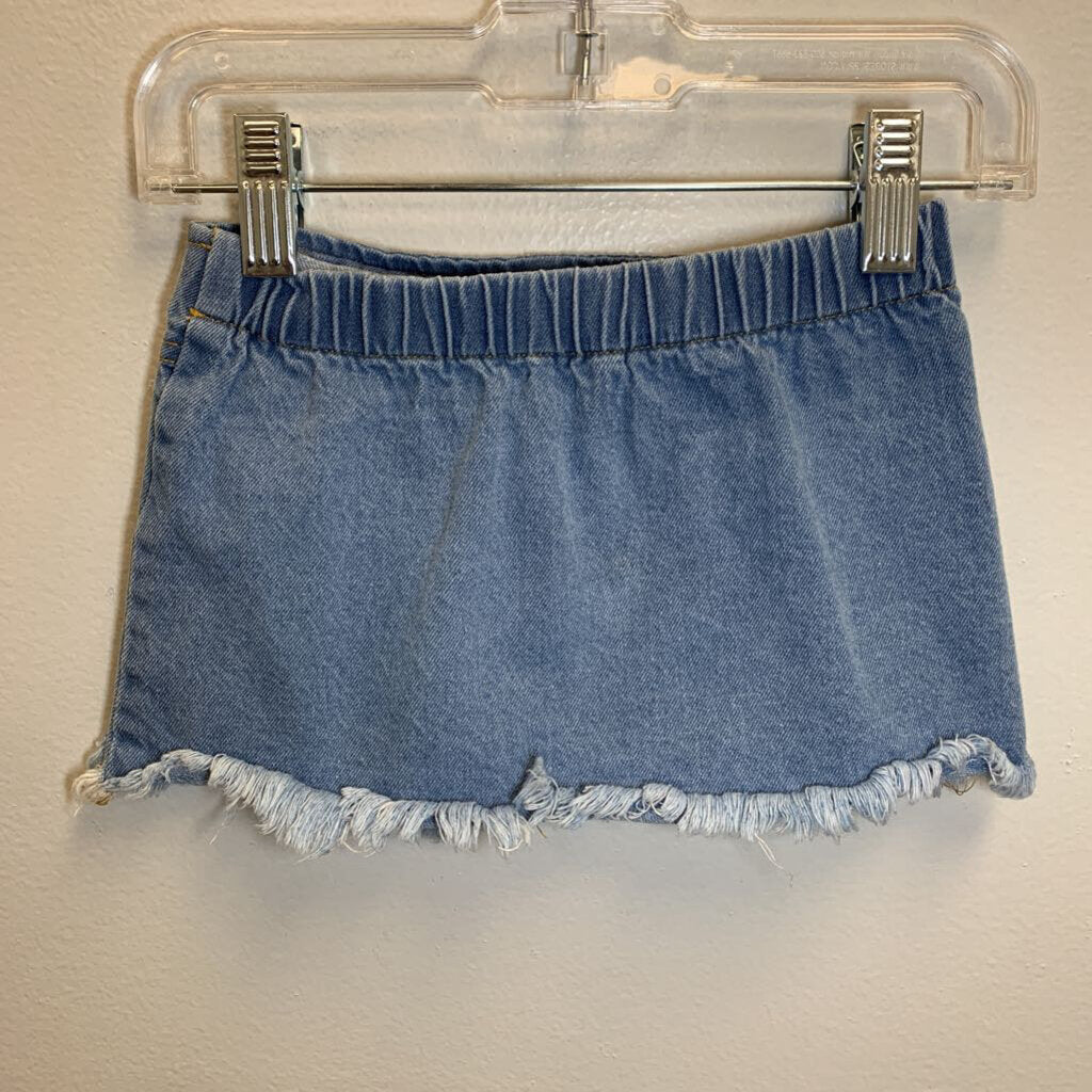 2T: Pleated Denim Skirt