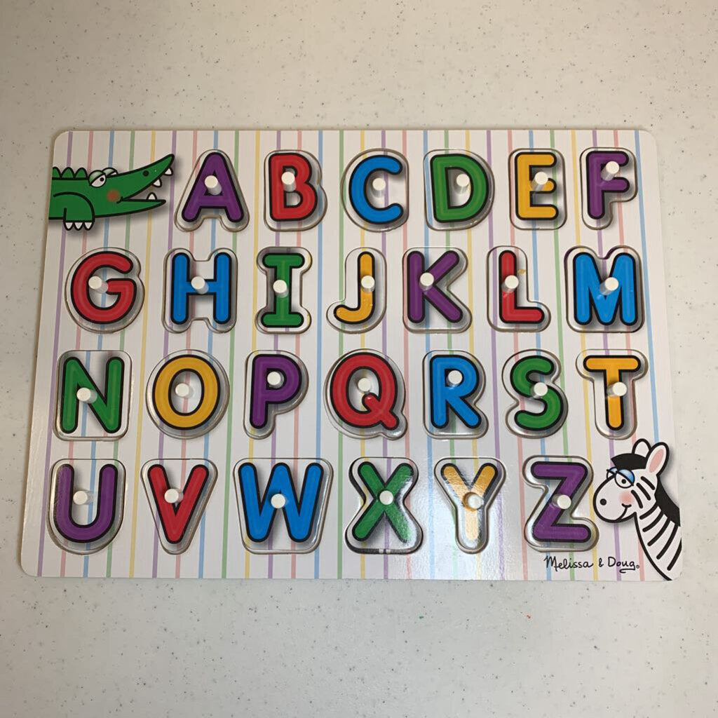 Lift & See Alphabet Peg Puzzle