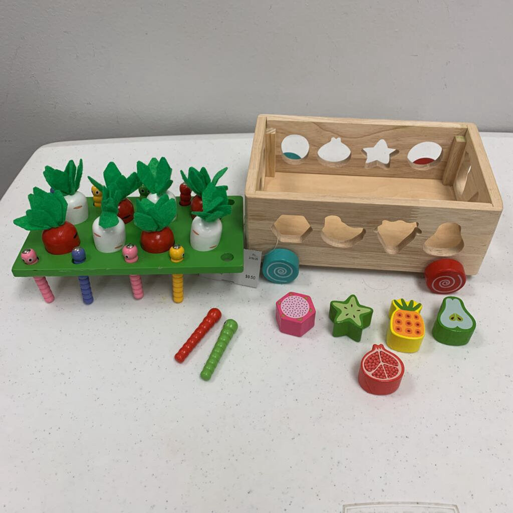 Wooden Garden Shape Sorter