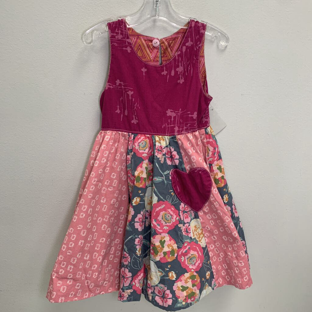 3-4: Reversible Tank Twirl Dress w/Heart Pockets