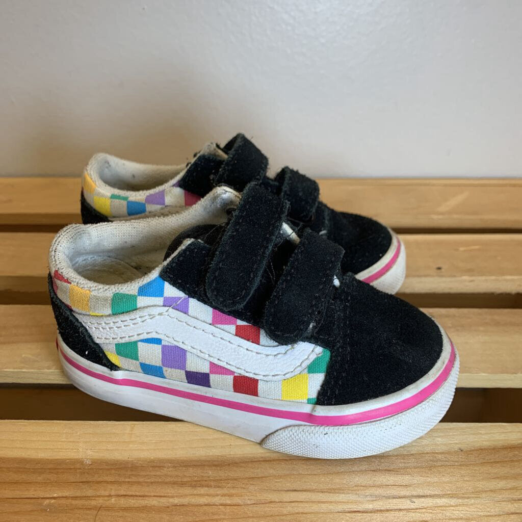 5: Old Skool Rainbow Checker Sneakers